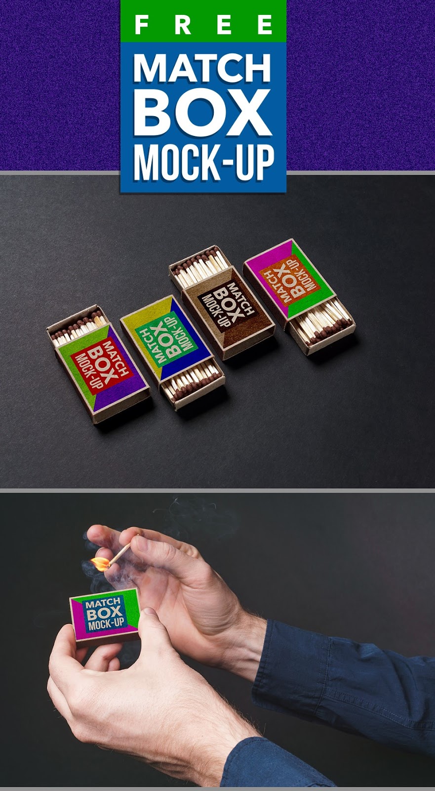 50+ Best Match Box Mockup Templates Free & Premium