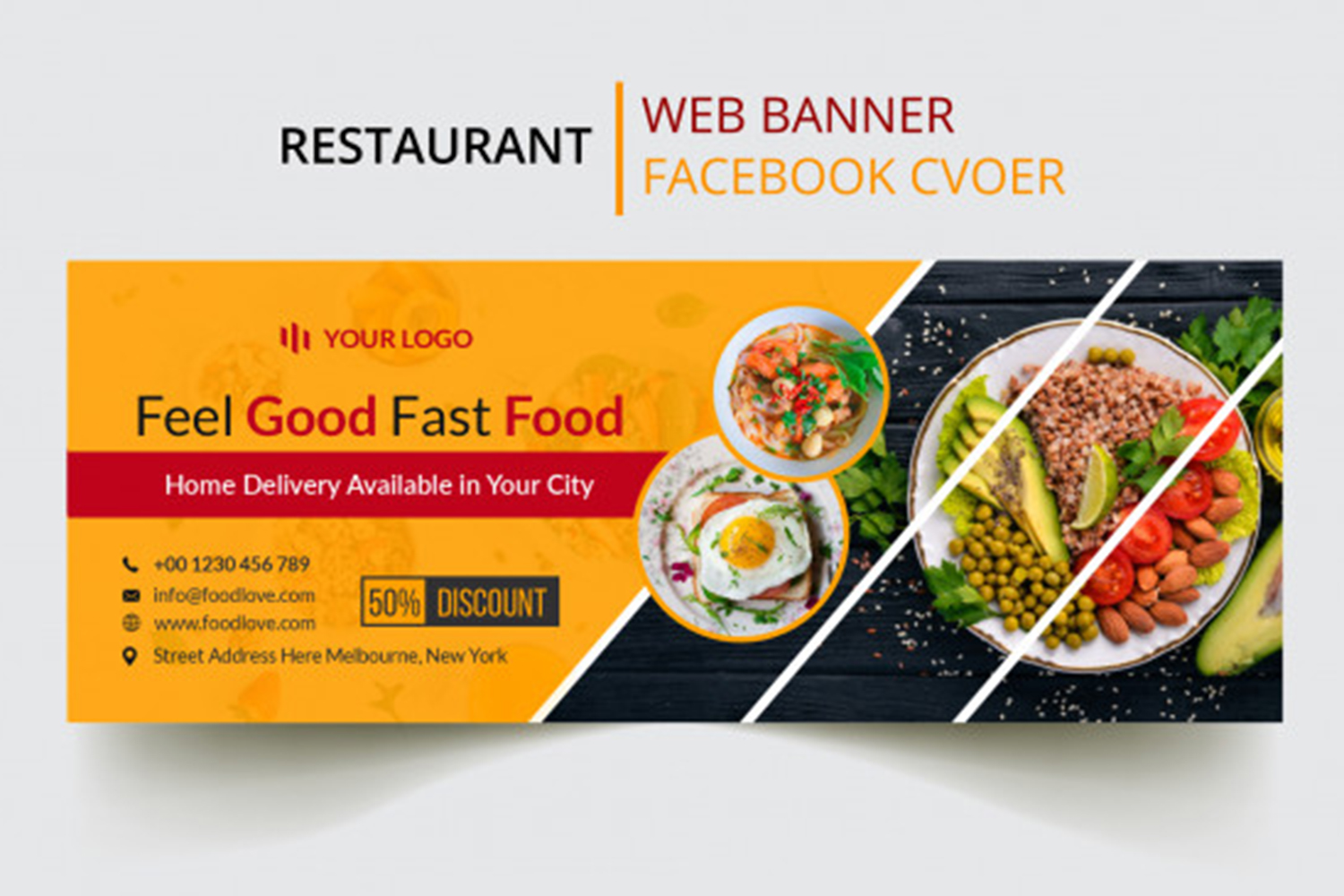 Restaurant Web Banner Restaurant Facebook Cover Pizza