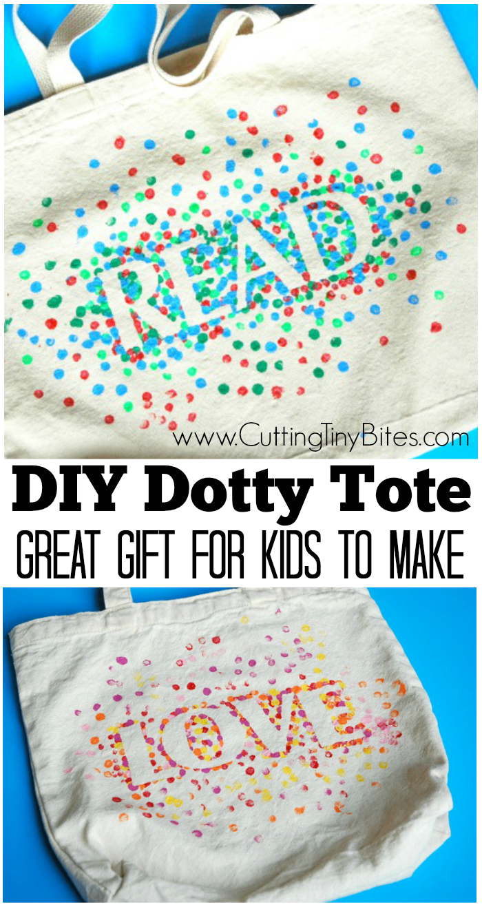 DIY Dotty Tote Bags What Can We Do With Paper And Glue