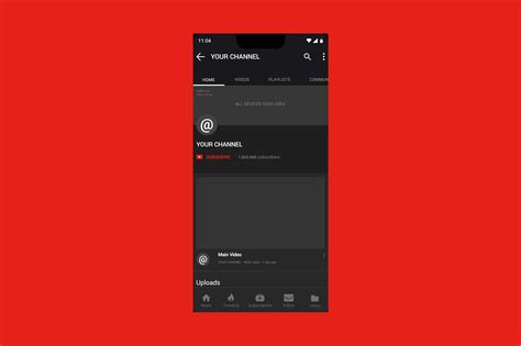 Youtube Mobile Mockup Psd
