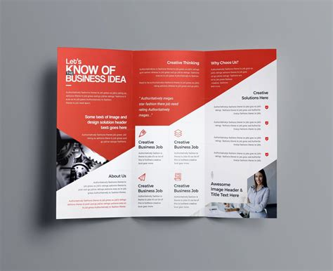 A4 Bifold Brochure Template Psd Free&nbsp;Download