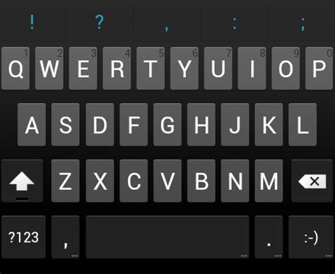 Android Keyboard Template&nbsp;Psd