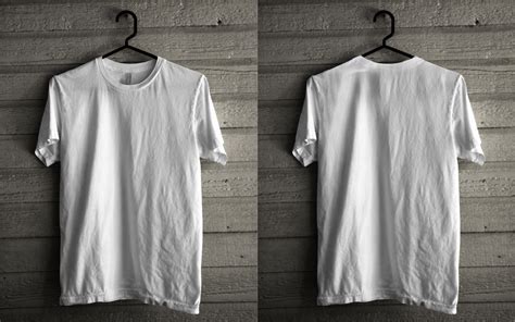 Mockup Kaos Polos Depan Belakang Psd