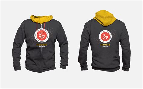Men's Hoodie Mockup Free&nbsp;Psd