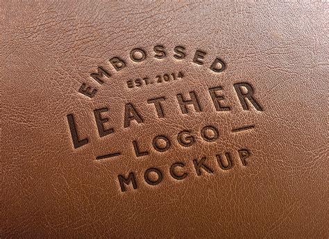 Leather Logo Mockup Psd&nbsp;Free