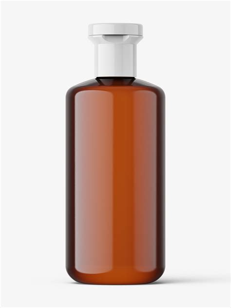 Amber Cosmetic Bottle&nbsp;Mockup