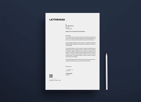 Letter Size Mockup Psd&nbsp;Free