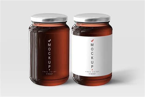 Jar Label Mockup&nbsp;Free