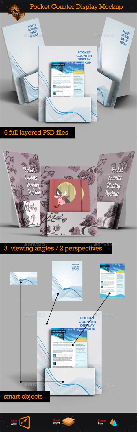 Pocket Counter Display Mockup&nbsp;Free