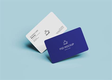 Curved Edge Business Card&nbsp;Mockup