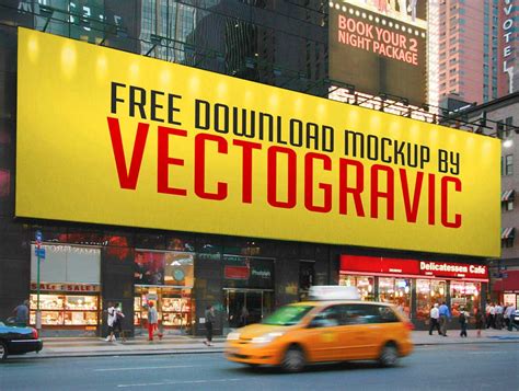 New York Billboard Mockup&nbsp;Free