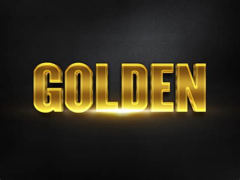 Gold Font Photoshop Free&nbsp;Download