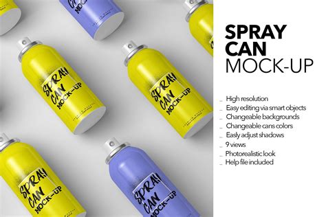 Spray Bottle Photoshop&nbsp;Template