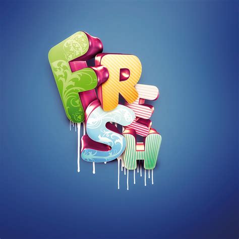3D Type Photoshop&nbsp;Tutorial