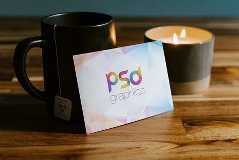 Business Card Coffee Cup&nbsp;Mockup