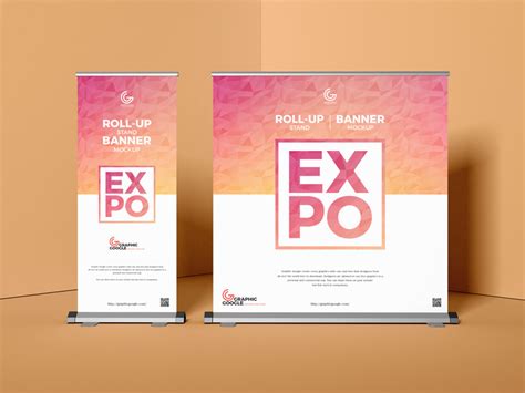 Free Roll-Up Banner Stand Mockup&nbsp;Psd