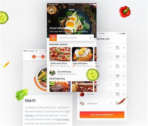 Recipe App Mockup&nbsp;Template