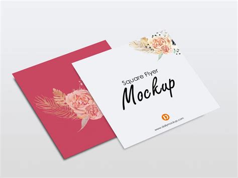 Free Square Flyer&nbsp;Mockup