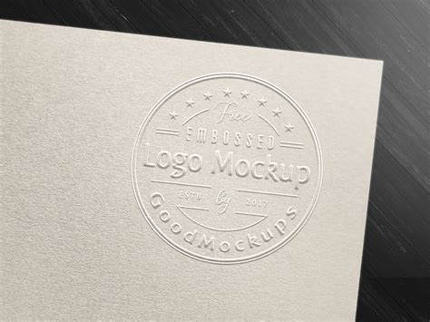 Embossed Mockup Psd