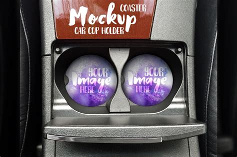 Free Car Coaster&nbsp;Mockup