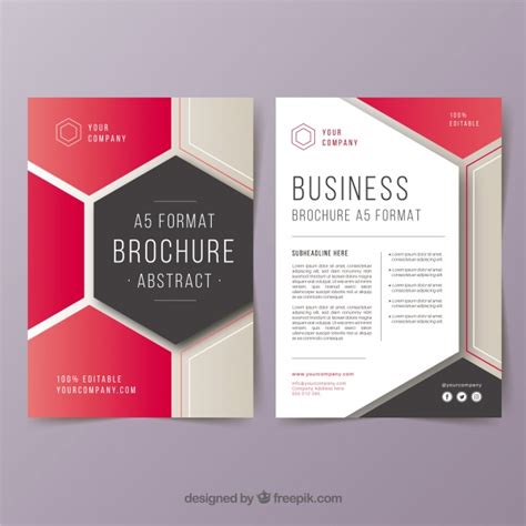 A5 Size Brochure Templates Psd Free&nbsp;Download